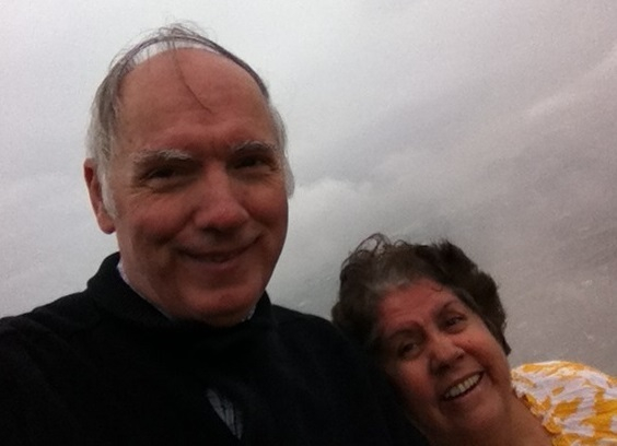 Jonathan and Gladys Whitcomb on a hill in Utah